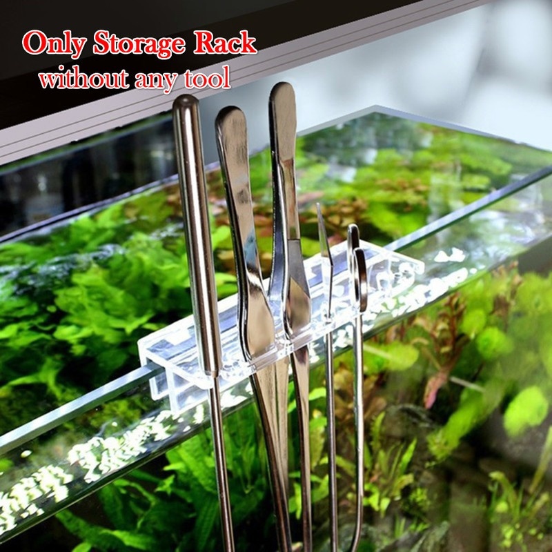 Aquarium Plant Holder - ชั้นเก็บเครื่องมือตู้ปลาใหม่1ชิ้นที่ยึดอะคริลิกสำหรับแหนบมีดโกนที่ยึดเครื่องมือทำความสะอาดตู้ปลาน้ำหญ้า