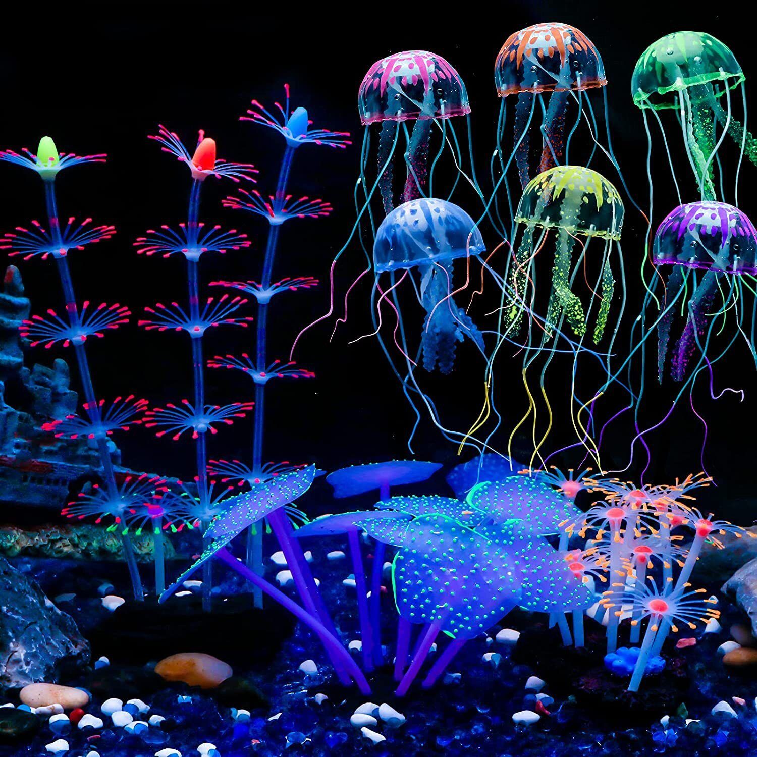 ซิลิโคนเรืองแสงตกแต่งตู้ปลา ปล - Aquarium Plants Live บทวิจารณ์และราคา
