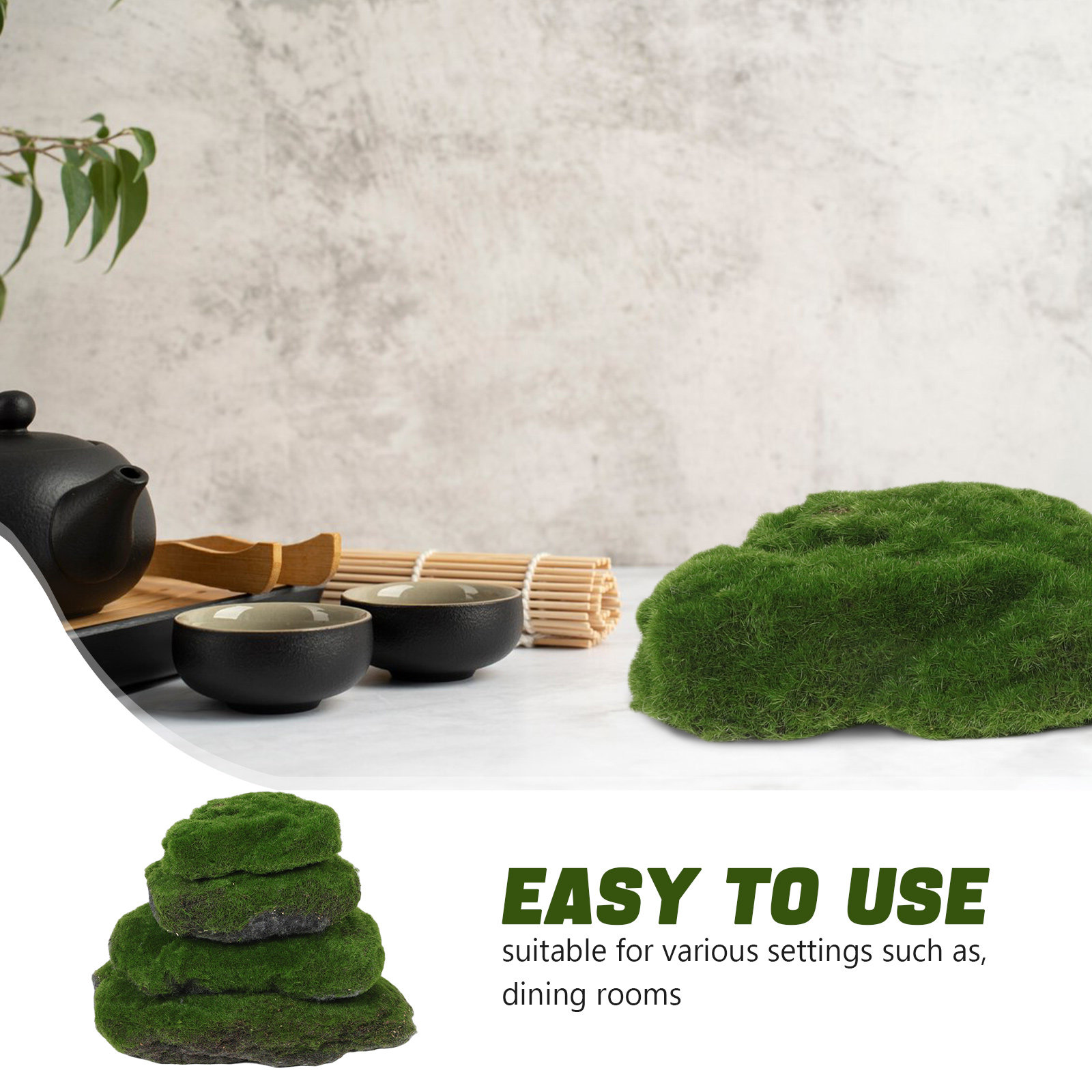 4 ชิ้น หินมอสเทียมตกแต่ง หินปร - Aquarium Moss บทวิจารณ์และราคา