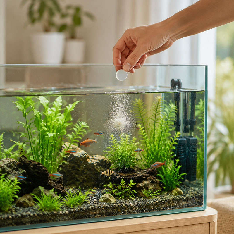 เม็ดกำจัดตะไคร่น้ำในตู้ปลา MIR - Aquarium Moss บทวิจารณ์และราคา