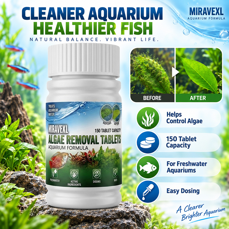 MIRAVEXL ยาเม็ด 150 เม็ด สำหรั - Planted Aquarium Cleaning บทวิจารณ์และราคา