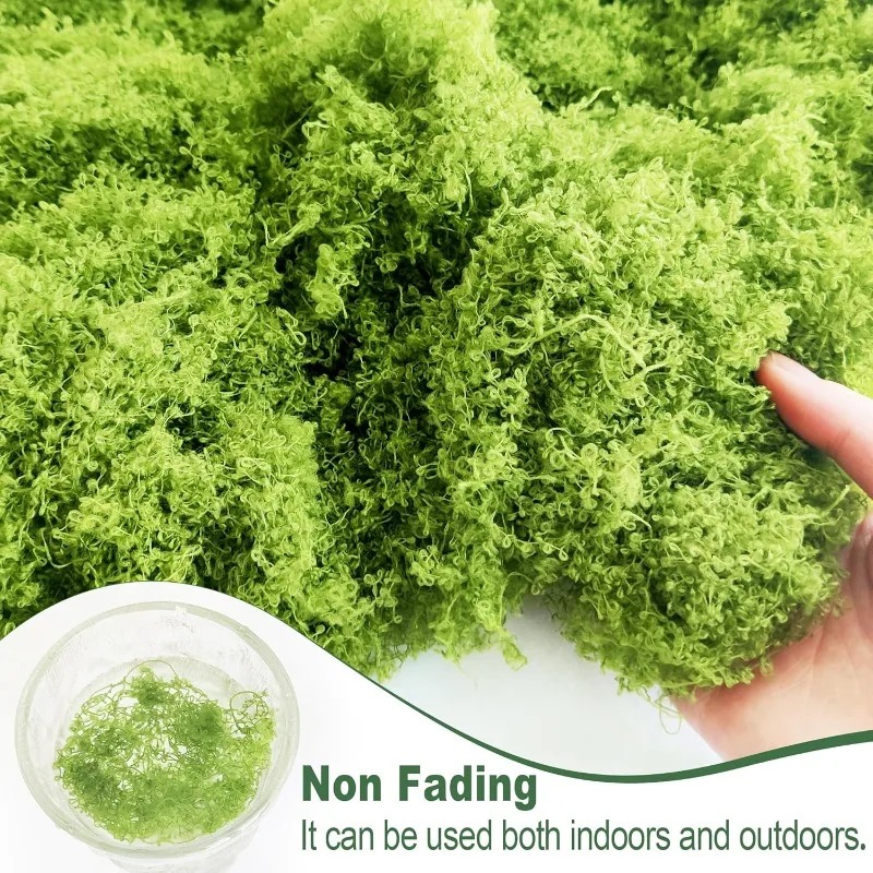 ต้นไม้ประดิษฐ์สีเขียว มอสอมตะ  - Aquarium Moss บทวิจารณ์และราคา